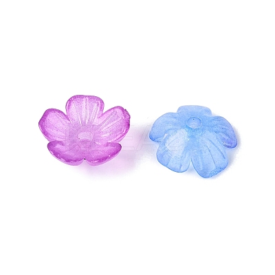 Transparent Plastic Bead Caps KY-Q005-02A-M02-1