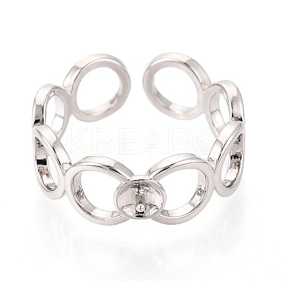 Ring Brass & Enamel Cup Peg Ring Settings KK-N274-26P-1