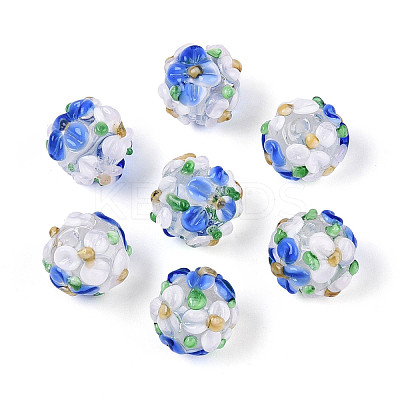 Handmade Lampwork Beads Strands LAMP-N021-015A-16-1