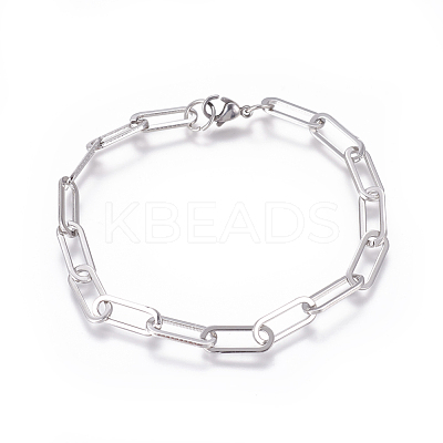 Tarnish Resistant 304 Stainless Steel Chain Bracelets BJEW-L160-001P-1