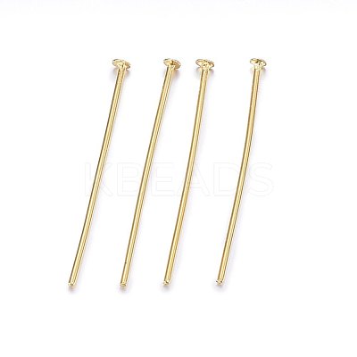 304 Stainless Steel Flat Head Pins X-STAS-F174-09G-B-1