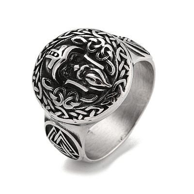 304 Stainless Steel Ring RJEW-B055-04AS-11-1