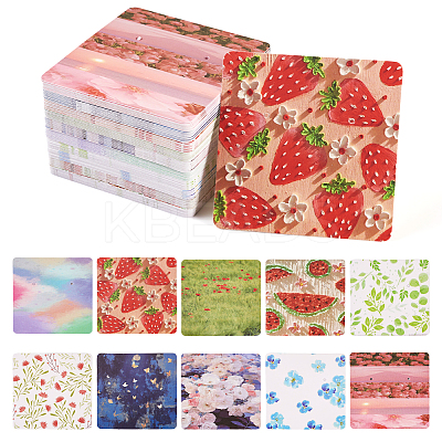 100 Sheets 10 Styles Paper Earring Display Cards CDIS-TA0001-18-1