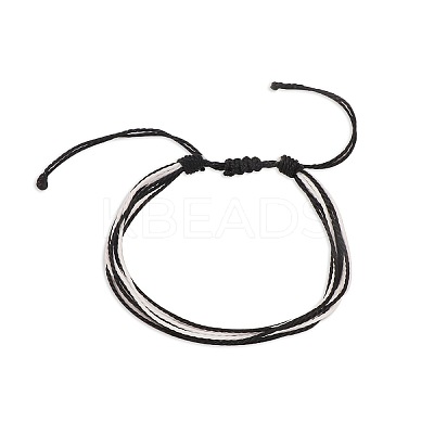 Multi-strand Fibre Wax Threads Braided Bracelet GN8006-4-1