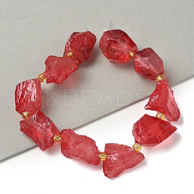 Raw Rough Natural Quartz Crystal Beads Strands G-Z131-J01-12-1