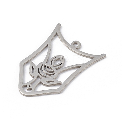 Non-Tarnish 201 Stainless Steel Pendants LS-STAS-K250-02P-1