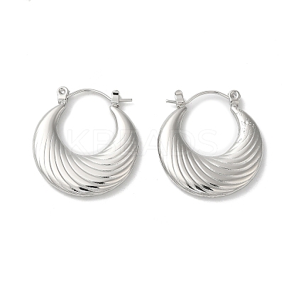 Non-Tarnish 304 Stainless Steel Hoop Earrings for Women EJEW-Z026-19P-1