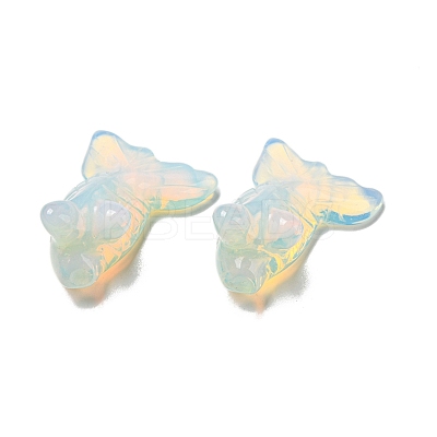 Opalite Carved Goldfish Figurines DJEW-D012-08M-1
