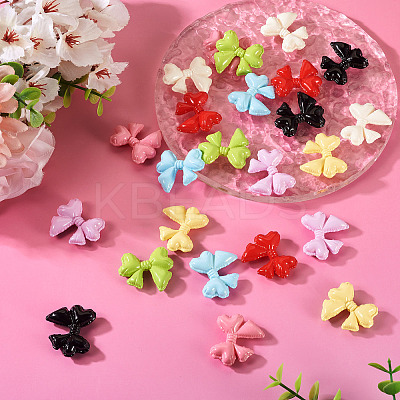 24Pcs 8 Colors Baking Paint Alloy Beads FIND-TA0009-28-1