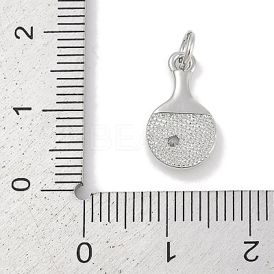 Brass Micro Pave Cubic Zirconia Pendants KK-Q028-62P-1