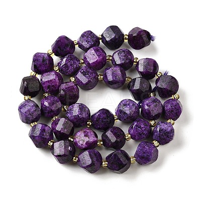 Natural Sesame Jasper Dyed Beads Strands G-U023-A01-03-1