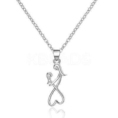 Mother's Day Alloy Pendant Necklaces FS-WG726DB-03-1