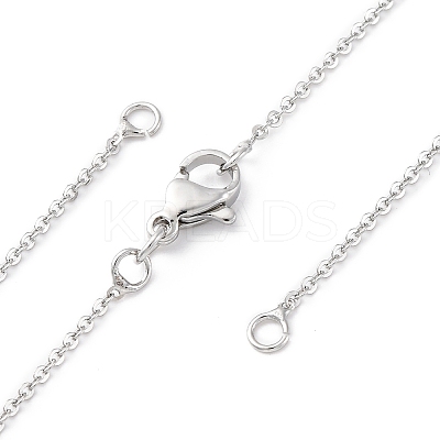 1.5MM Brass Cable Chain Necklace Making NJEW-D302-75P-1