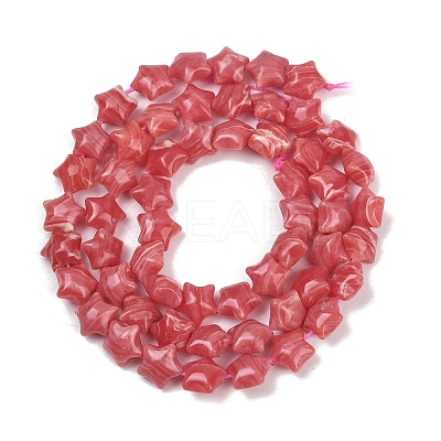 Synthetic Rhodochrosite Beads Strands G-Z080-A13-8mm-1