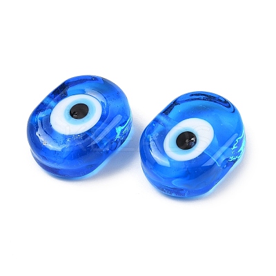 Handmade Evil Eye Lampwork Beads LAMP-G168-02M-1