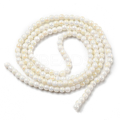 Electroplate Opaque Glass Beads Strands EGLA-K014-A-B01-1