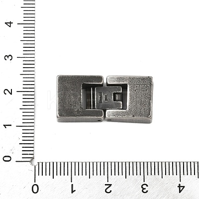 304 Stainless Steel Fold Over Clasps STAS-S185-15AS-1