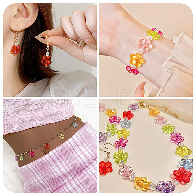 168Pcs 12 Colors Transaparent Acrylic Beads PACR-TA0001-19-1