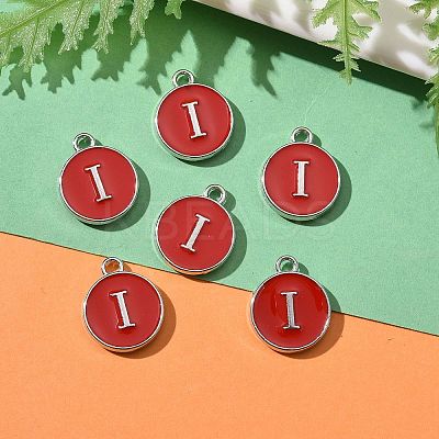 Platinum Plated Alloy Enamel Charms LS-ENAM-S118-03I-P-1