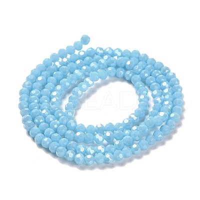 Electroplate Opaque Glass Beads Strands EGLA-A035-P3mm-A08-1