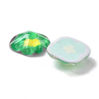 Oil Painting Style Resin Cabochons LS-CRES-P019-01B-1