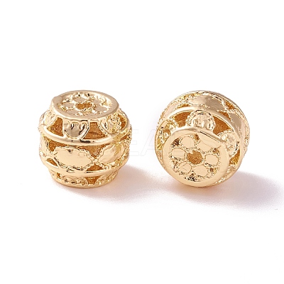 Brass Hollow Beads KK-P226-10CG-1