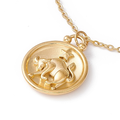 Ion Plating(IP) 304 Stainless Steel Pendant Necklace for Men Women STAS-H169-01K-1
