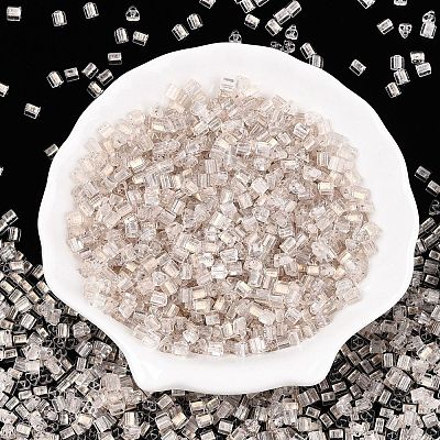 6/0 Transparent Inside Colours Glass Seed Beads SEED-N006-003A-1