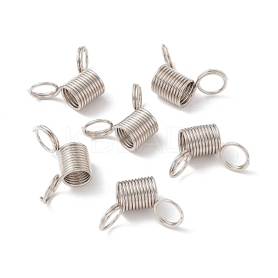 Non-Tarnish 201 Stainless Steel Mini Spring Bead Clamps for Beading Jewelry Making TOOL-G018-01P-1