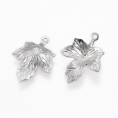 Tarnish Resistant Autumn Theme 304 Stainless Steel Pendants STAS-P175-11P-1