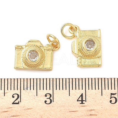 Brass Pave Cubic Zirconia Pendants KK-Z120-58A-G-1
