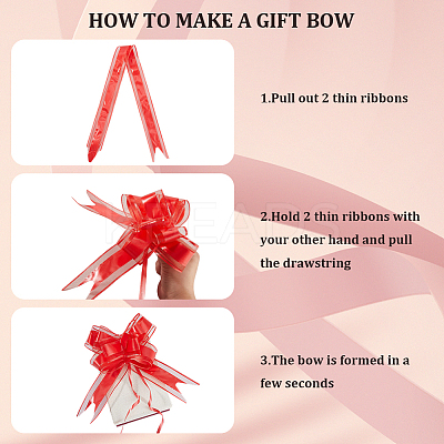 Plastic Bowknot Pull Bows AJEW-WH20064-74A-1