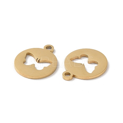 Ion Plating(IP) 304 Stainless Steel Charms STAS-F300-01G-1