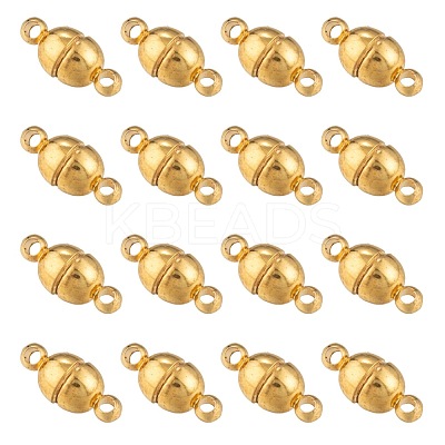 Brass Magnetic Clasps with Loops X-KK-D331-G-NF-1