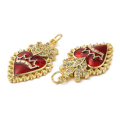 Rack Plating Brass Pendants KK-C030-27G-1