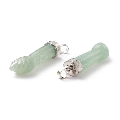 Natural Green Aventurine Pendants G-K322-01A-1