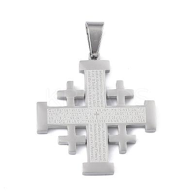 304 Stainless Steel Pendants STAS-C170-08C-P-1