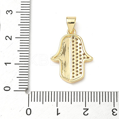Brass Micro Pave Cubic Zirconia Pendants KK-D426-15A-G-1