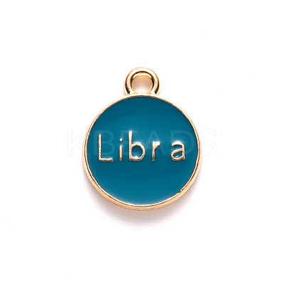Alloy Enamel Pendants X-ENAM-S124-01B-05K-1
