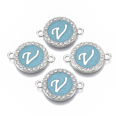 Alloy Enamel Links Connectors ENAM-TAC0003-01S-06V-1