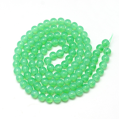 Baking Paint Glass Beads Strands X-DGLA-Q023-8mm-DB9-1