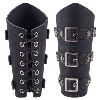 Adjustable Imitation Leather Cord Bracelet AJEW-WH0010-51B-1
