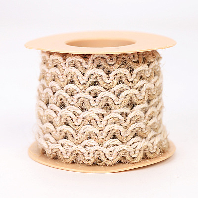 Natural Hollow-Out Burlap Lace Ribbon FABR-PW0001-245A-1