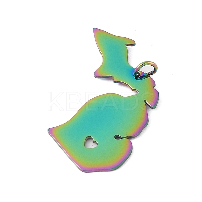 Ion Plating(IP) 304 Stainless Steel Pendants STAS-T038-84M-1