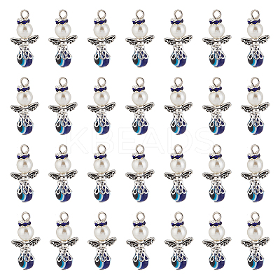 30Pcs Evil Eye Resin Pendants FIND-PH0008-15-1