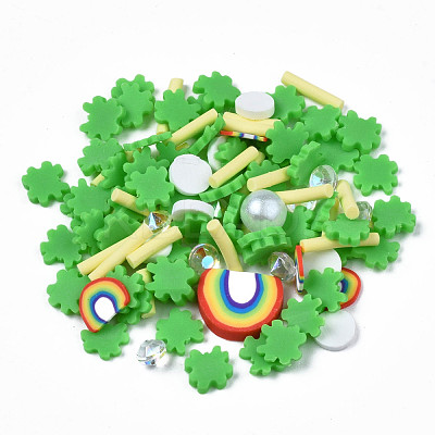 Handmade Polymer Clay Cabochons CLAY-N006-86-1