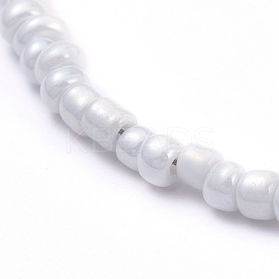 Glass Seed Beaded Necklaces NJEW-JN02811-01-1