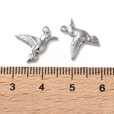 304 Stainless Steel Pendants STAS-L022-553P-1