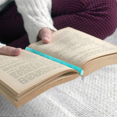 1 Set Nylon Elastic Ribbon Bookmark AJEW-FG0002-52-1