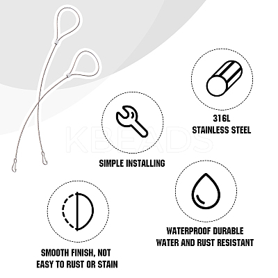 304 Stainless Steel Hanging Rope AJEW-WH0240-28P-1